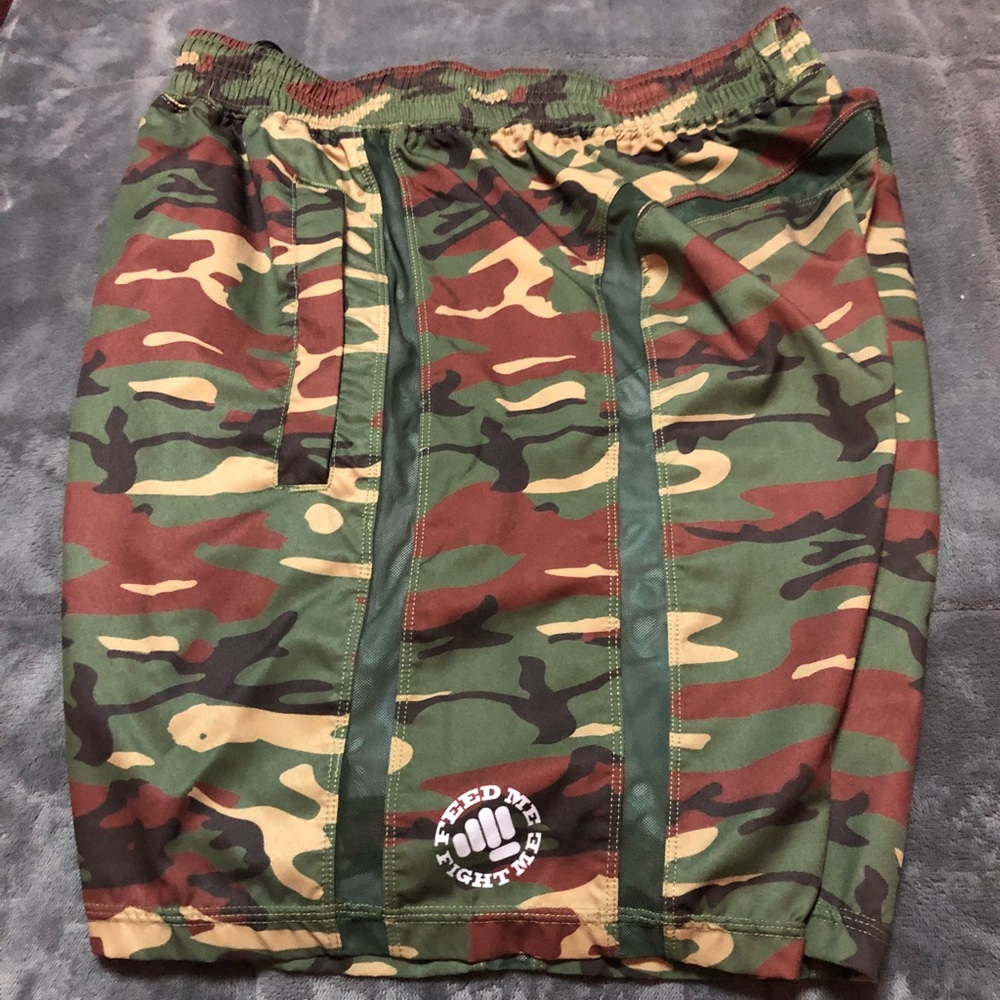 Feed Me Fight Me gym shorts
